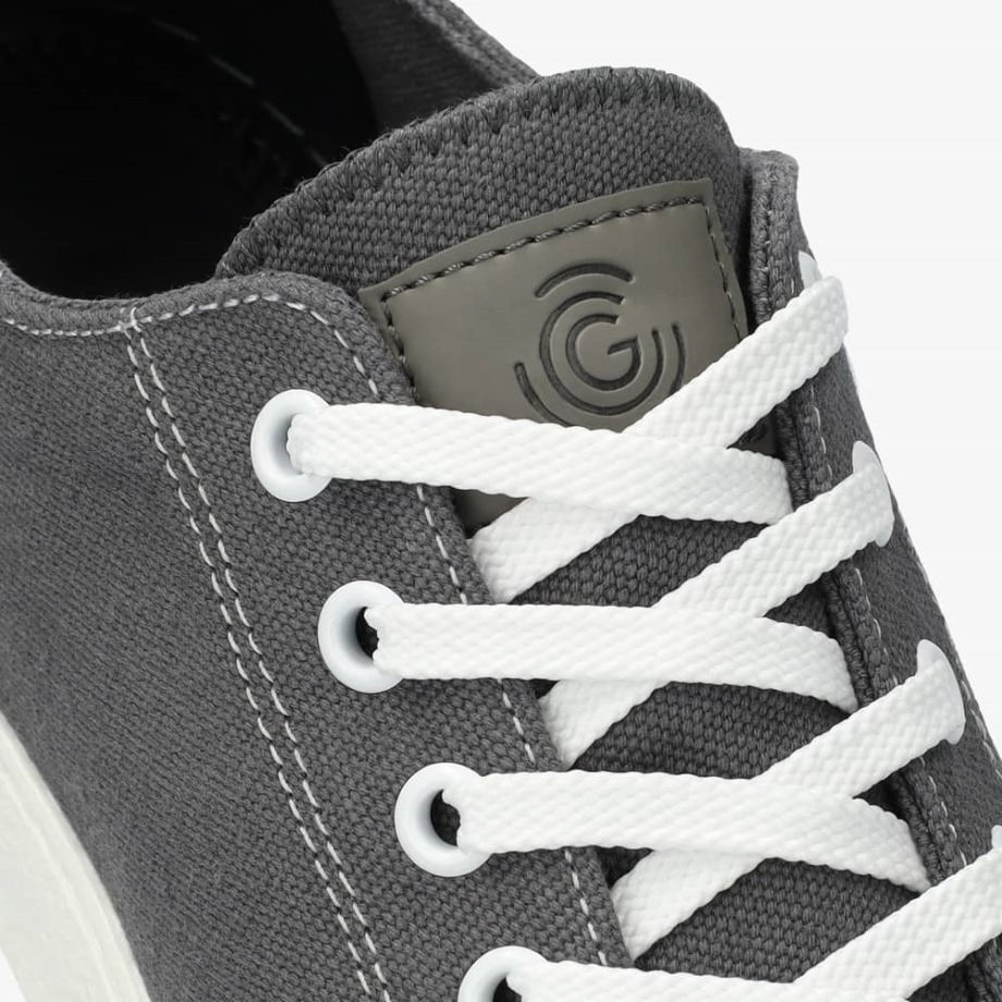 Groundies Grey True Star Low Vegan Men