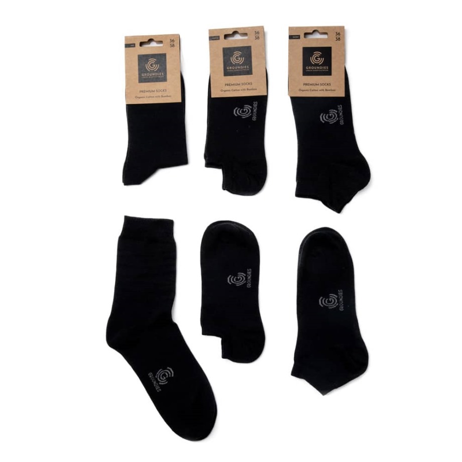 Premium Socks Low Groundies Black