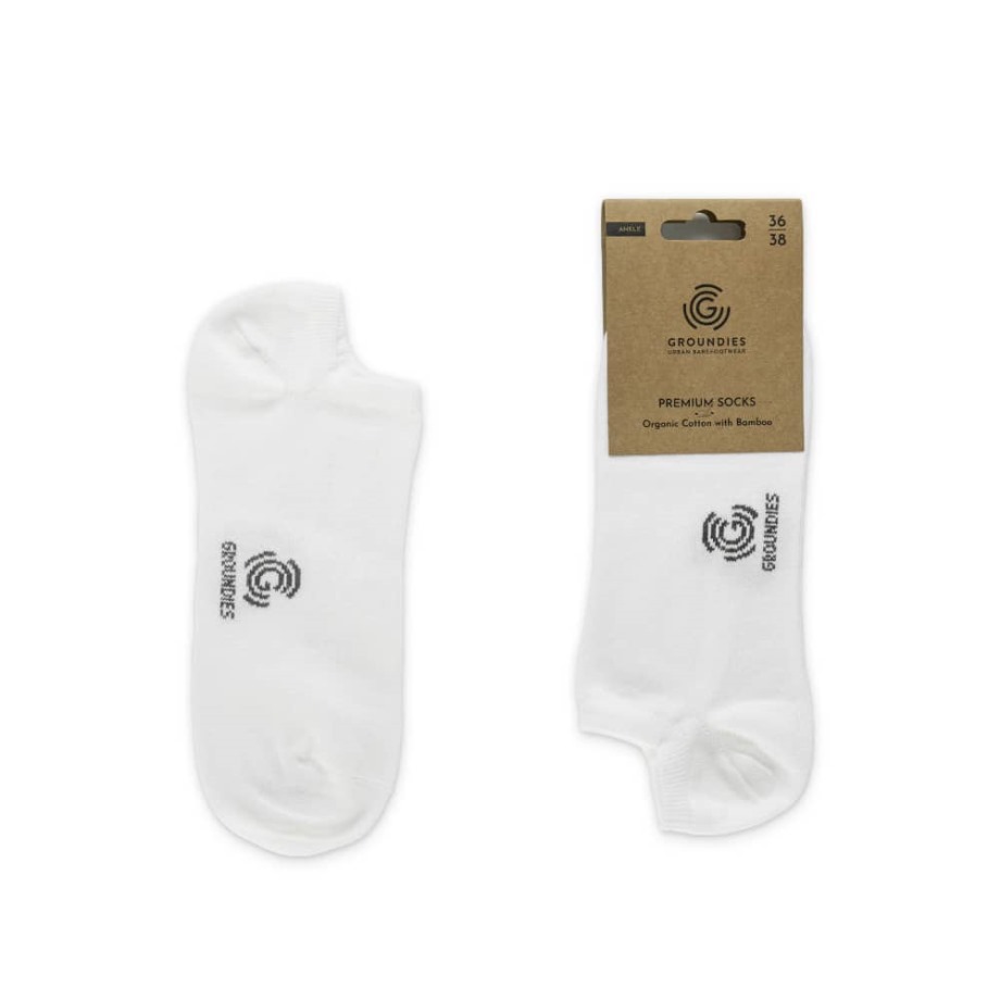 White Premium Ankle Socks Groundies